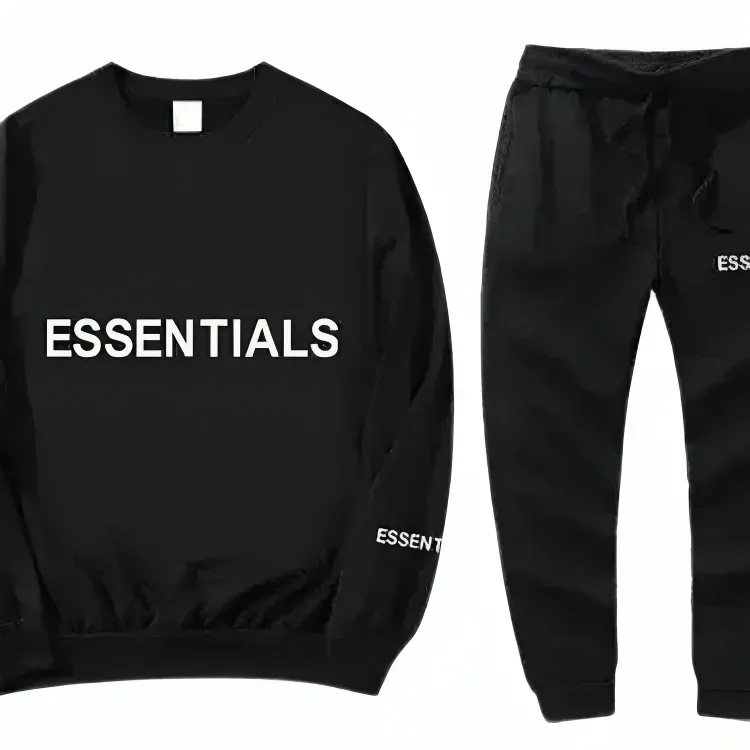 Black Fear Of God Essentials Tracksuit