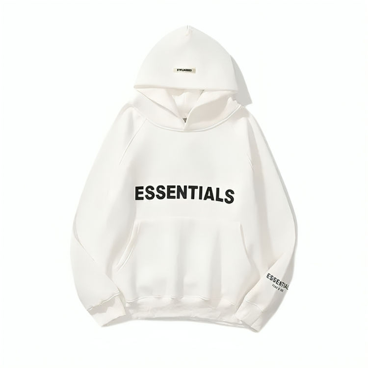 ESSENTIALS Oversize White Hoodie