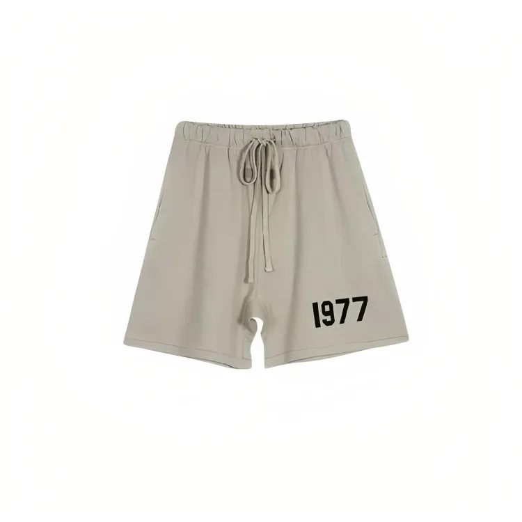 Fear of God Essentials 1977 Logo Shorts Beige