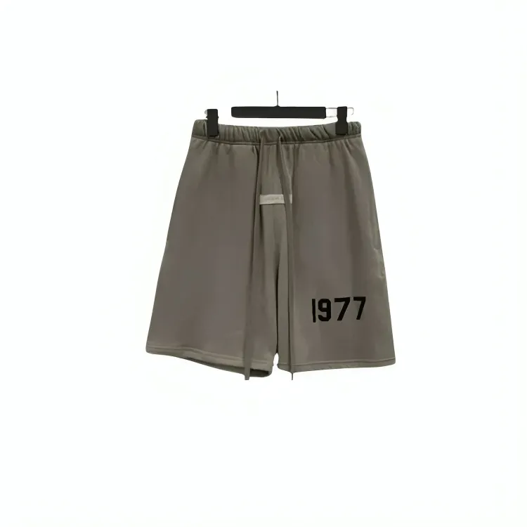 Fear of God Essentials 1977 Logo Shorts Dark Grey