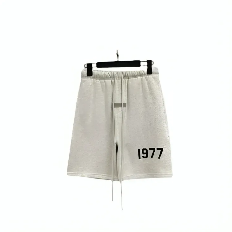 Fear of God Essentials 1977 Logo Shorts Grey