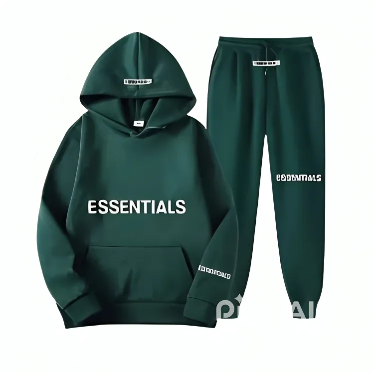 Green Fear Of God Essentials Tracksuit