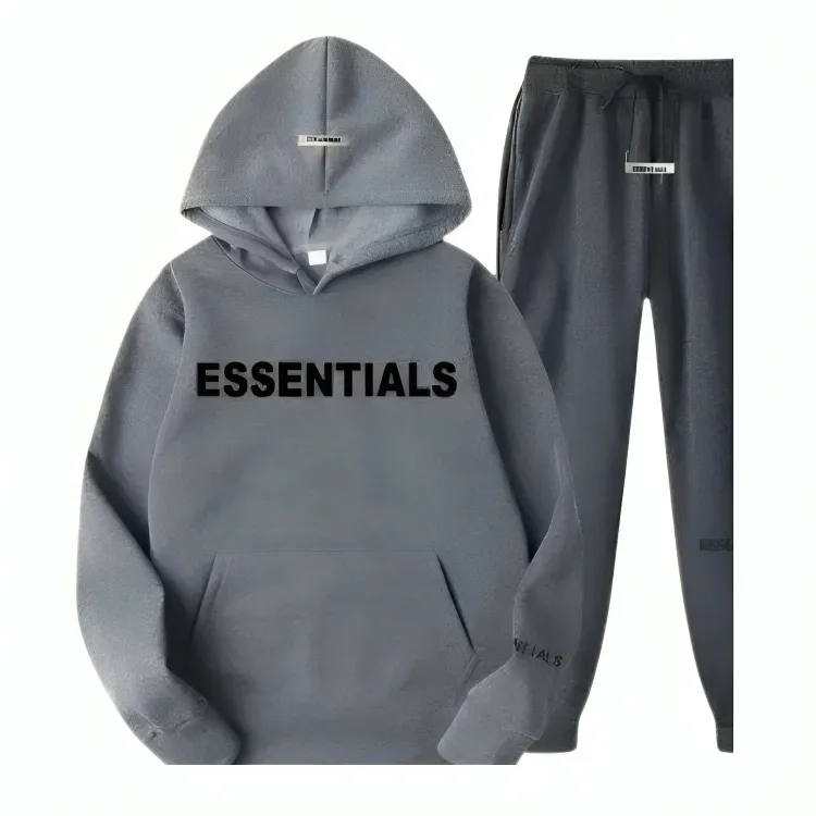 Grey Fear Of God Essentials tracksuit