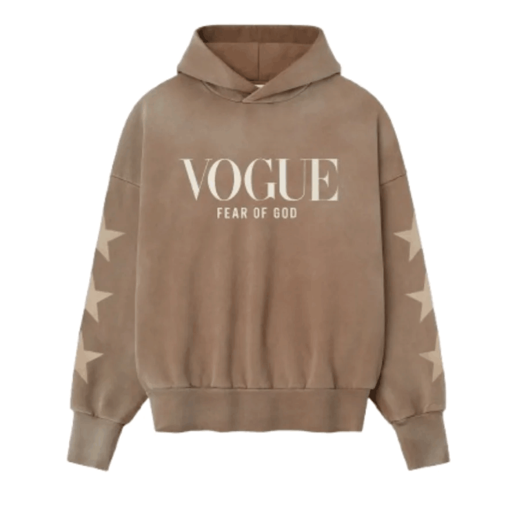Essentials Vogue Fear Of God Brown Hoodie