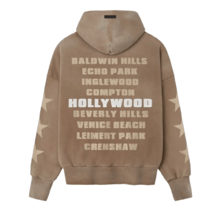 Essentials Vogue Fear Of God Brown Hoodie